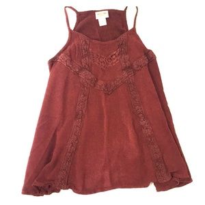 Mossimo Burgundy Tank Top